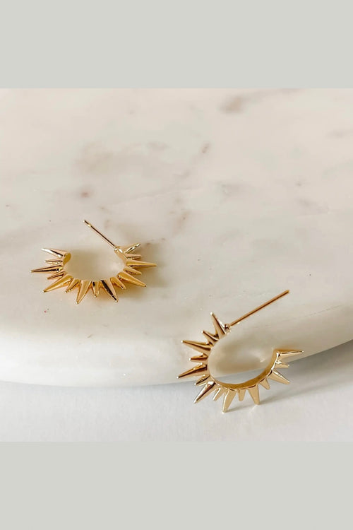 boutique bella rey stud earrings 18k