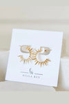 boutique bella rey stud earrings 18k