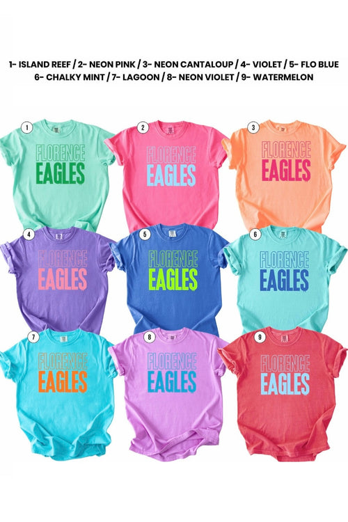Florence Eagle Neon Tees | Multiple Colors