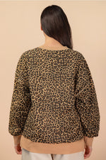 fall boutique tops comfy casual leopard