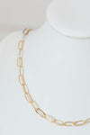 Bella Rey Jewelry Paperclip Gold Necklace