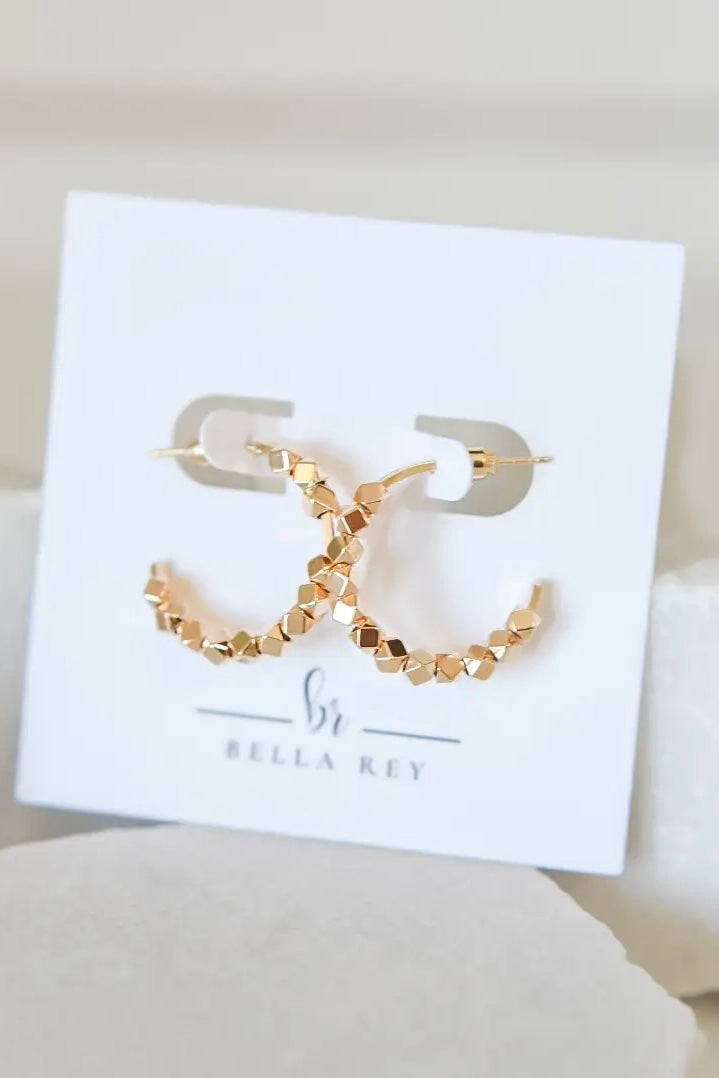 Bella Rey Jewelry Gold Hoop 
Earrings