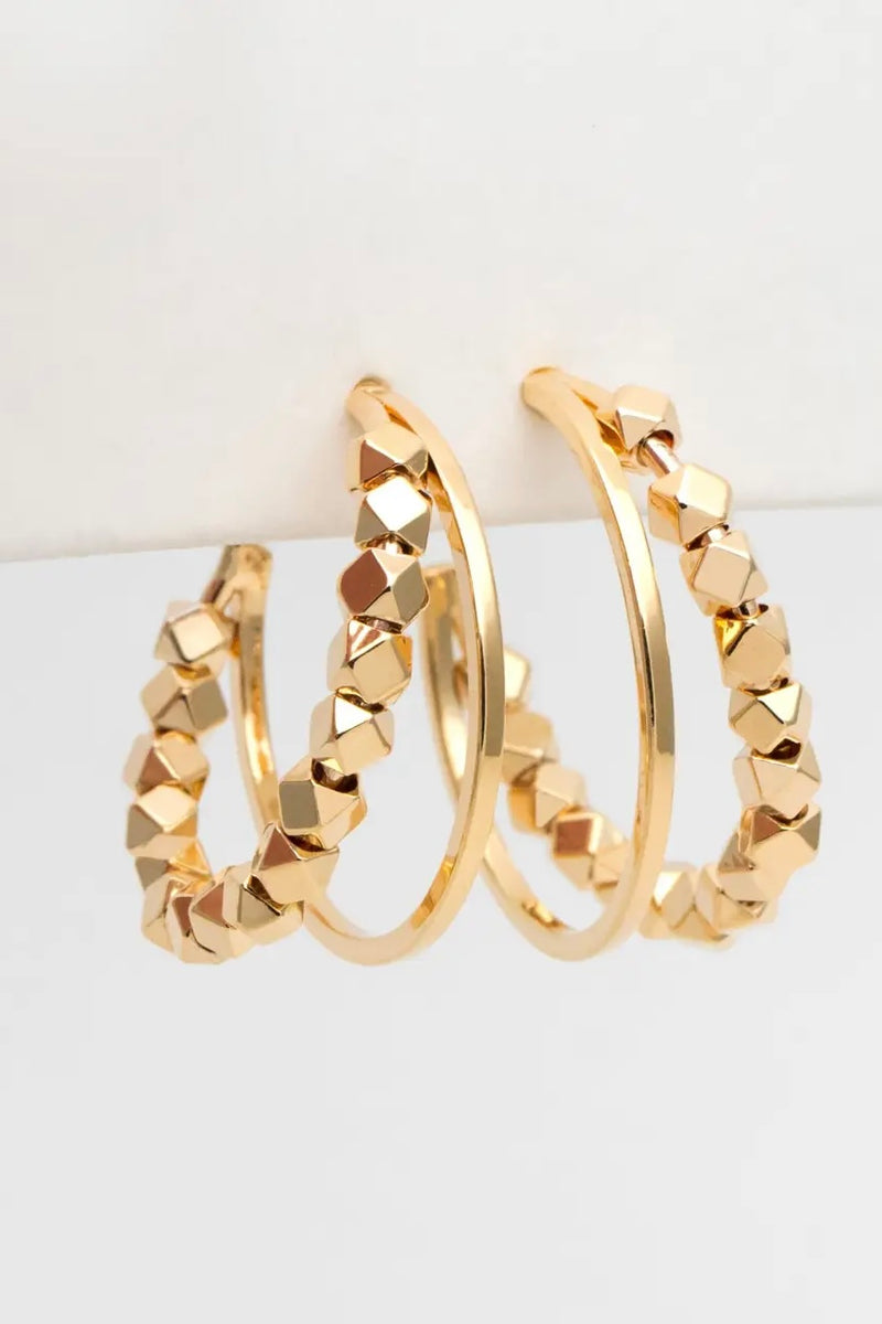 Bella Rey Jewelry Gold Hoop 
Earrings
