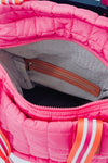 Boutique quilted roller suitcase