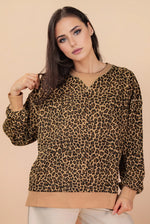 fall boutique tops comfy casual leopard