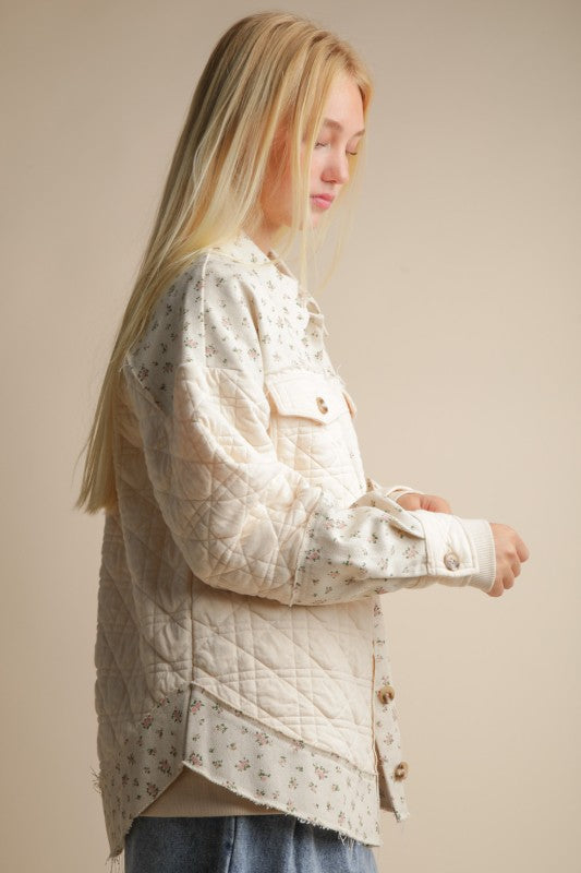 quilted floral jacket boutique