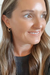boutique bella rey stud earrings 18k