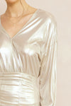entro metallic party dress