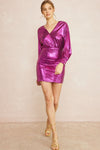 entro metallic party dress
