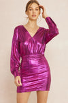entro metallic party dress