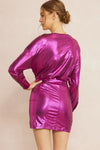 entro metallic party dress