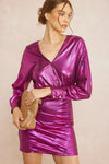entro metallic party dress