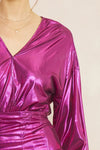 entro metallic party dress