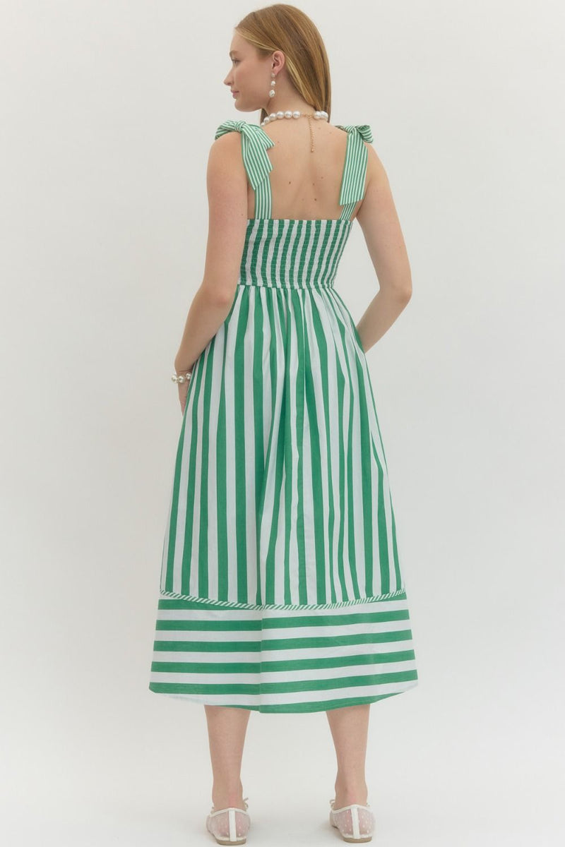 Entro Sadie Striped Midi Dress | Totally Rad Boutique  Totally Rad.