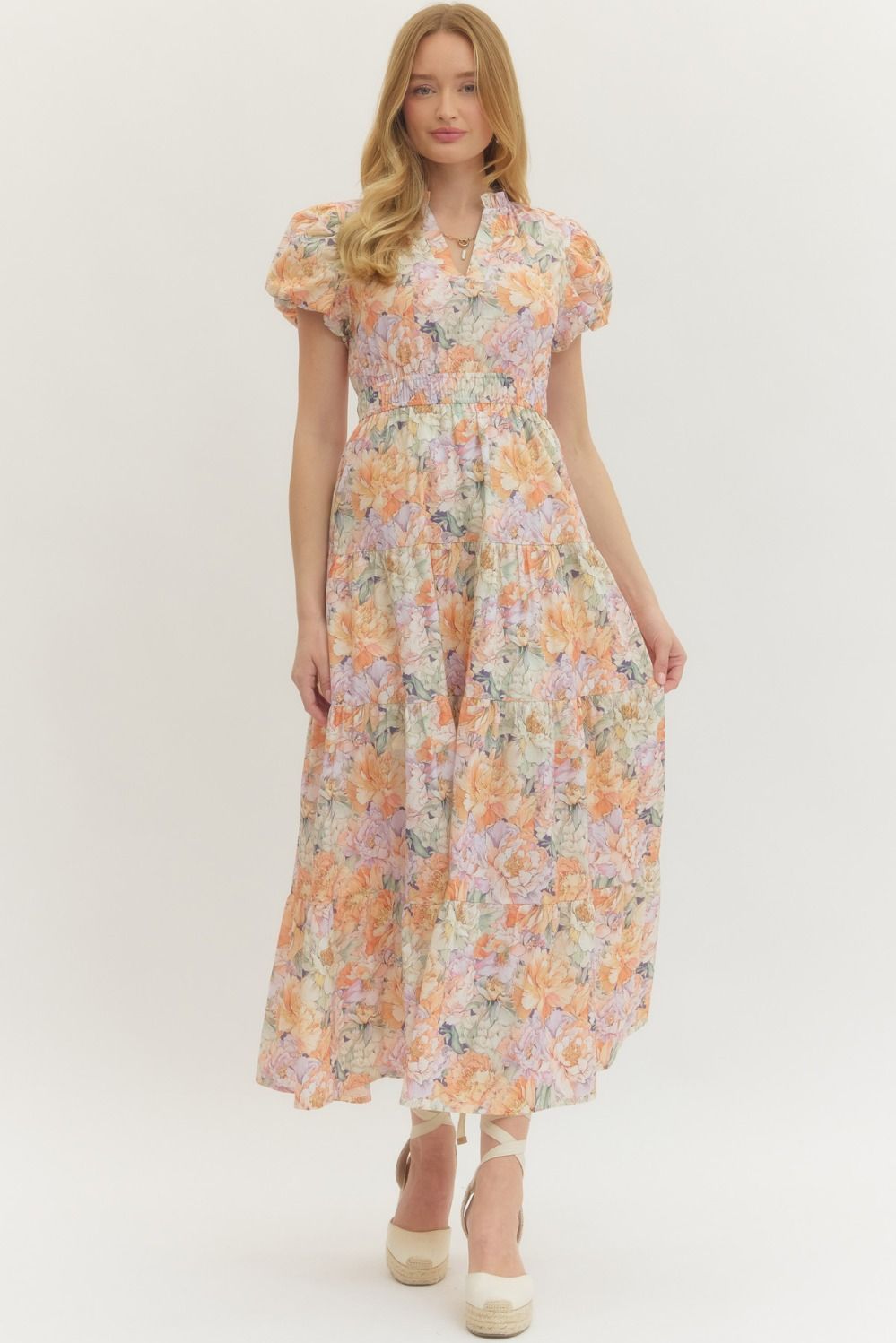 entro floral maxi dress ENTRO Margo Maxi Dress