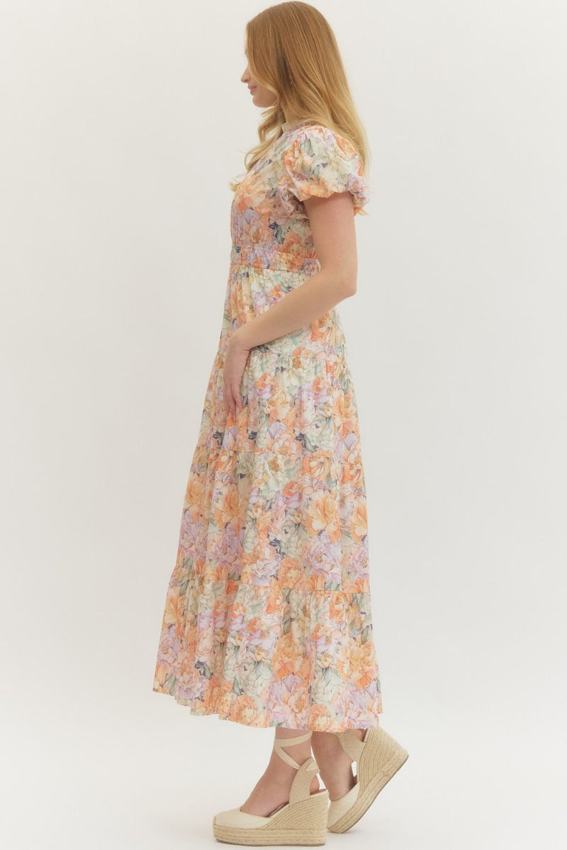 entro clothing dresses Entro Eliza Floral Maxi Dress