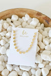 Bella Rey gold disk necklace gold necklace