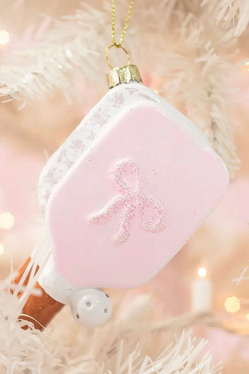 pickleball Christmas holiday ornament