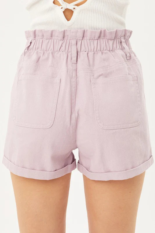 Love Tree High Waisted Paperbag Shorts Totally Rad Boutique