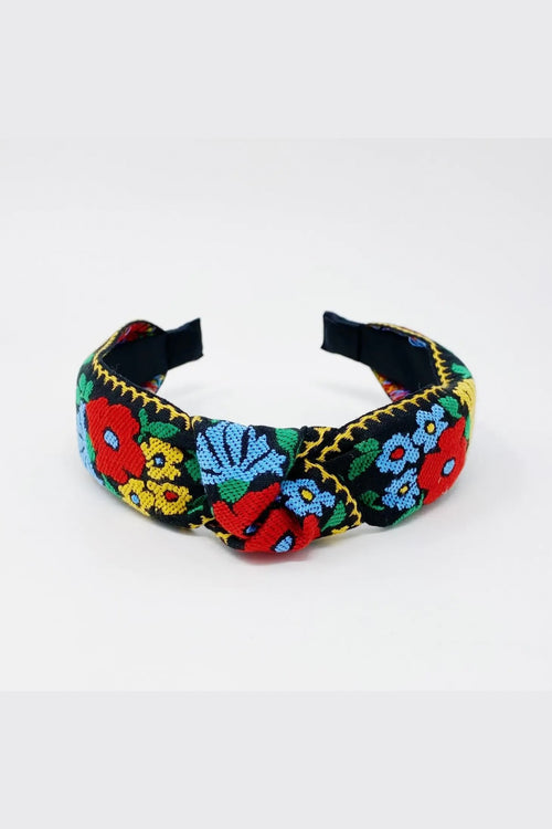 French floral embroidered headbands