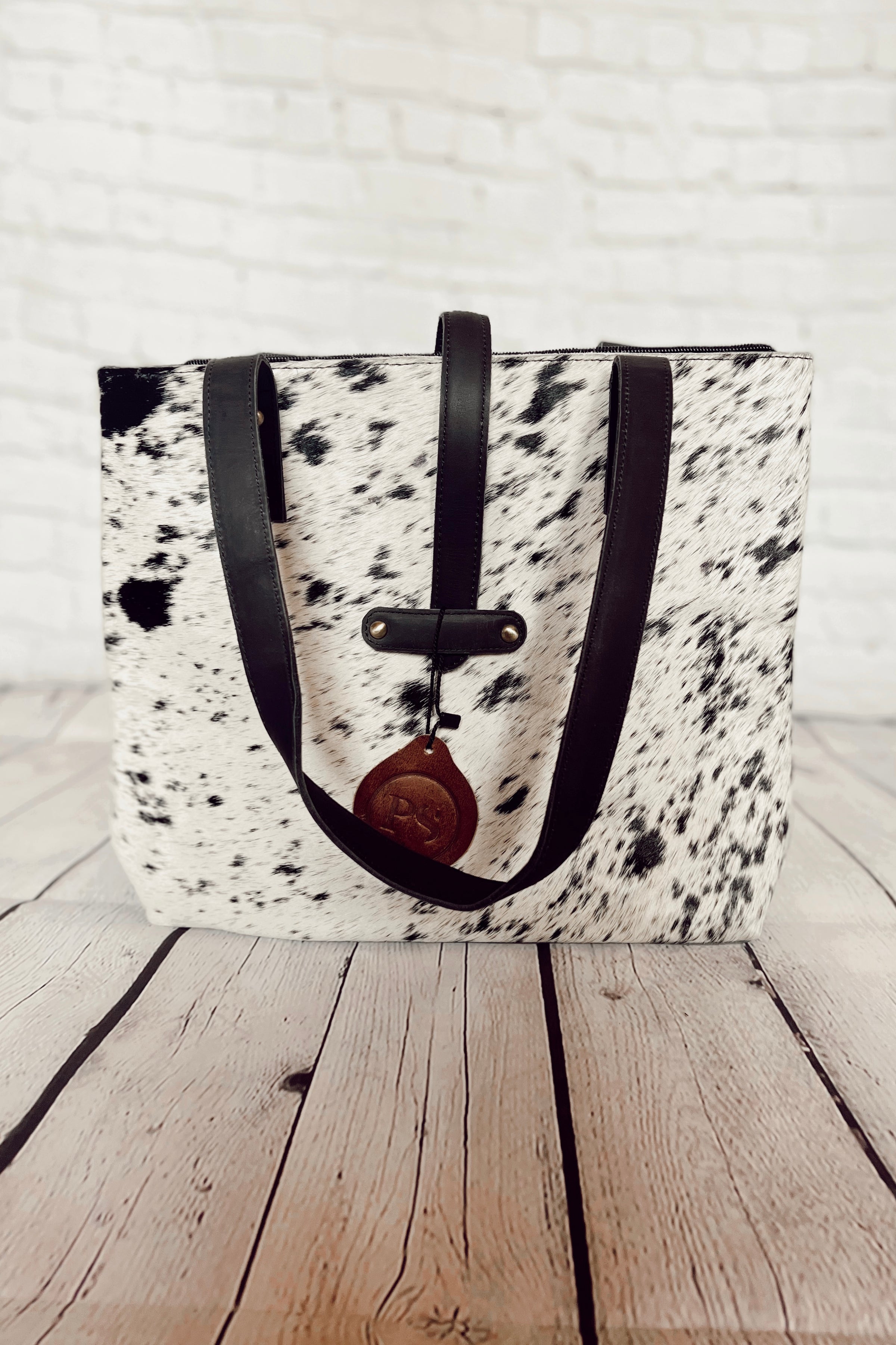 Silver Leopard Cowhide Bum Bag